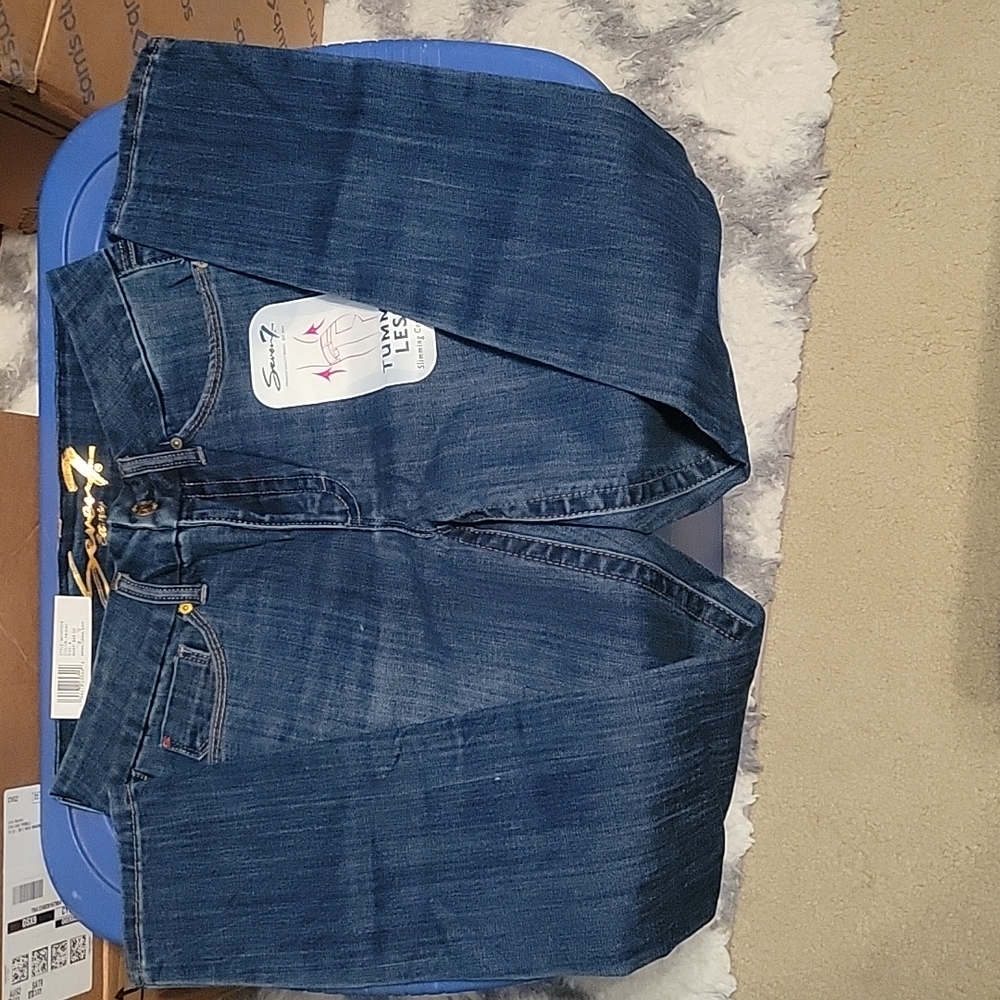 NWT Seven Tummyless High Rise Skinny Size 8
